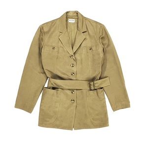 Azzedine Alaia Golden Beige Silk Blend Jacket 🌟